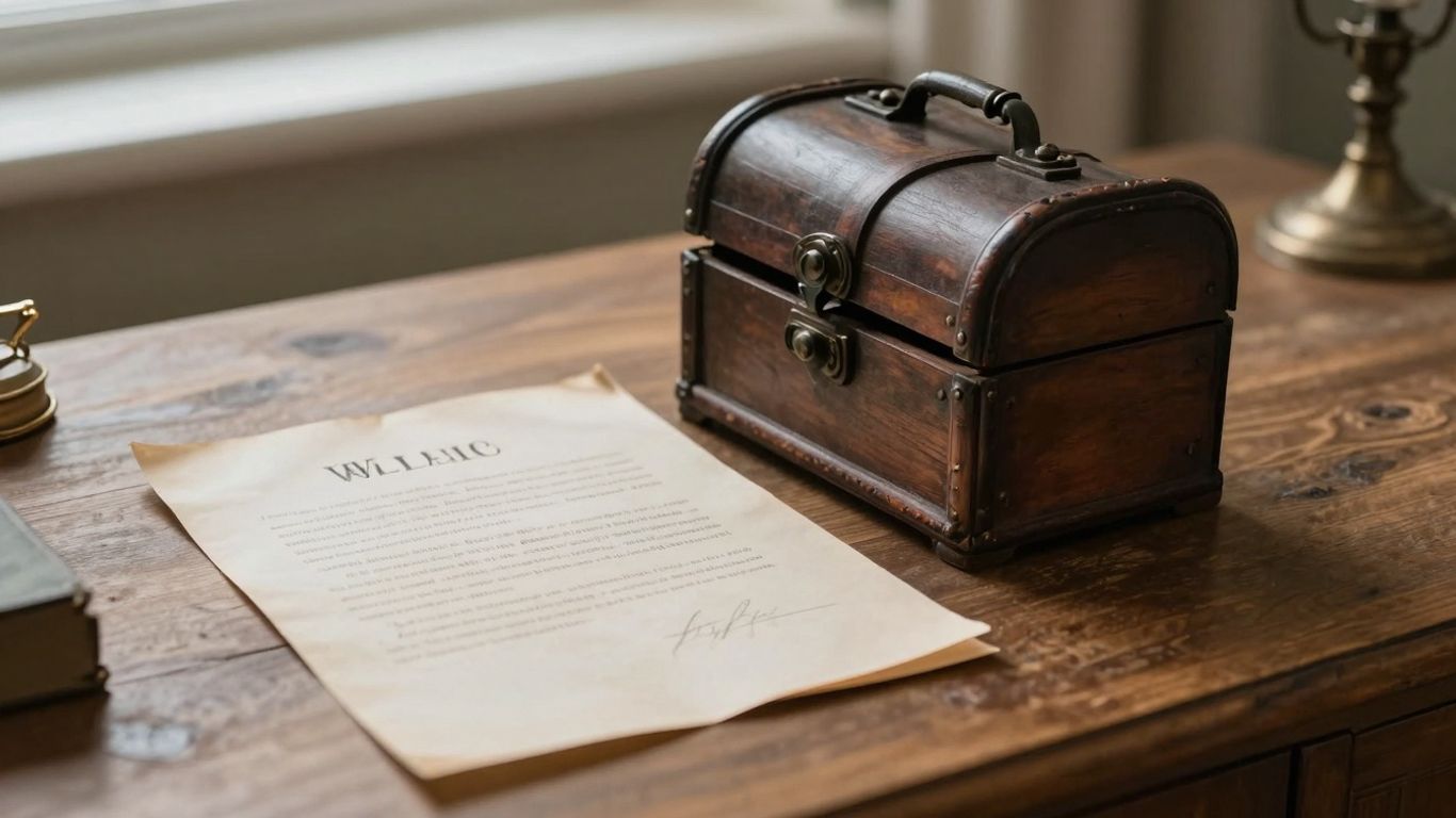 Inventário com herdeiro menor: documentos e cofre.