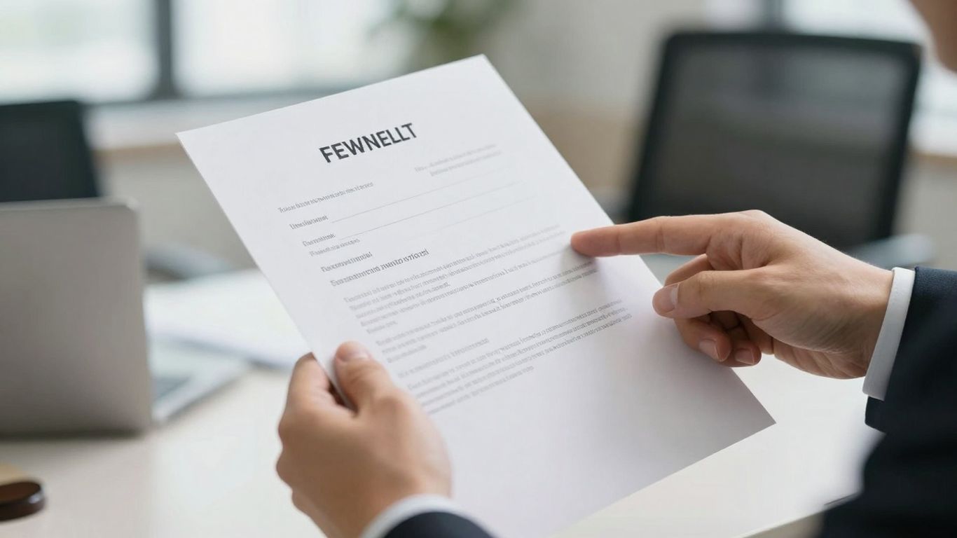 Advogado analisando inventário em caso de fraude.